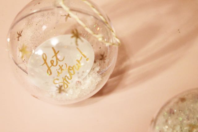 Finsihed Gold Foil Ornaments with Gold Sharpie Stars