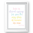 Free Printable Here Is Eternal Spring 2 from @pinkimonogirl for a gallery wall